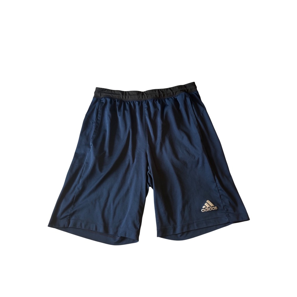 Adidas Climalite Mens Navy Blue Athletic Training Gym Shorts Large Basketball